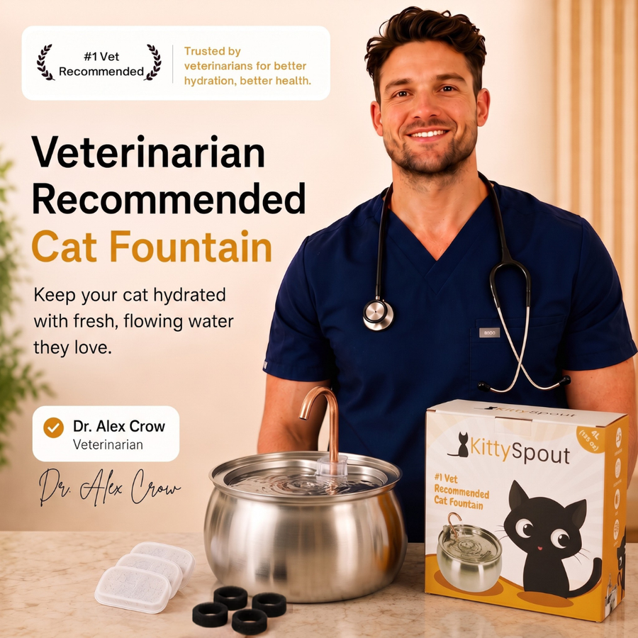 Veterinarian with the KittySpout 4L Fountain
