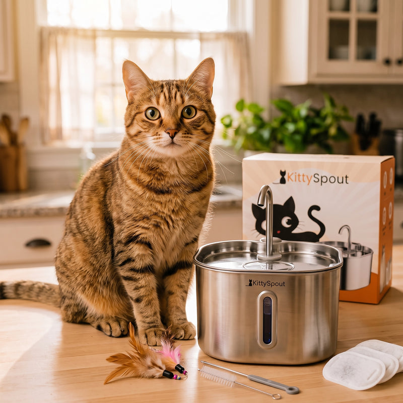 The KittySpout™ - 2.2L Fountain 2–month Kit