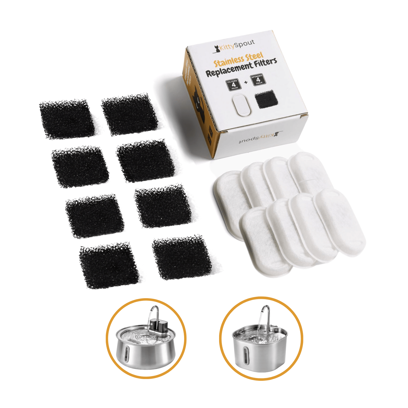 8x KittySpout™-filter - 8 månaders leverans