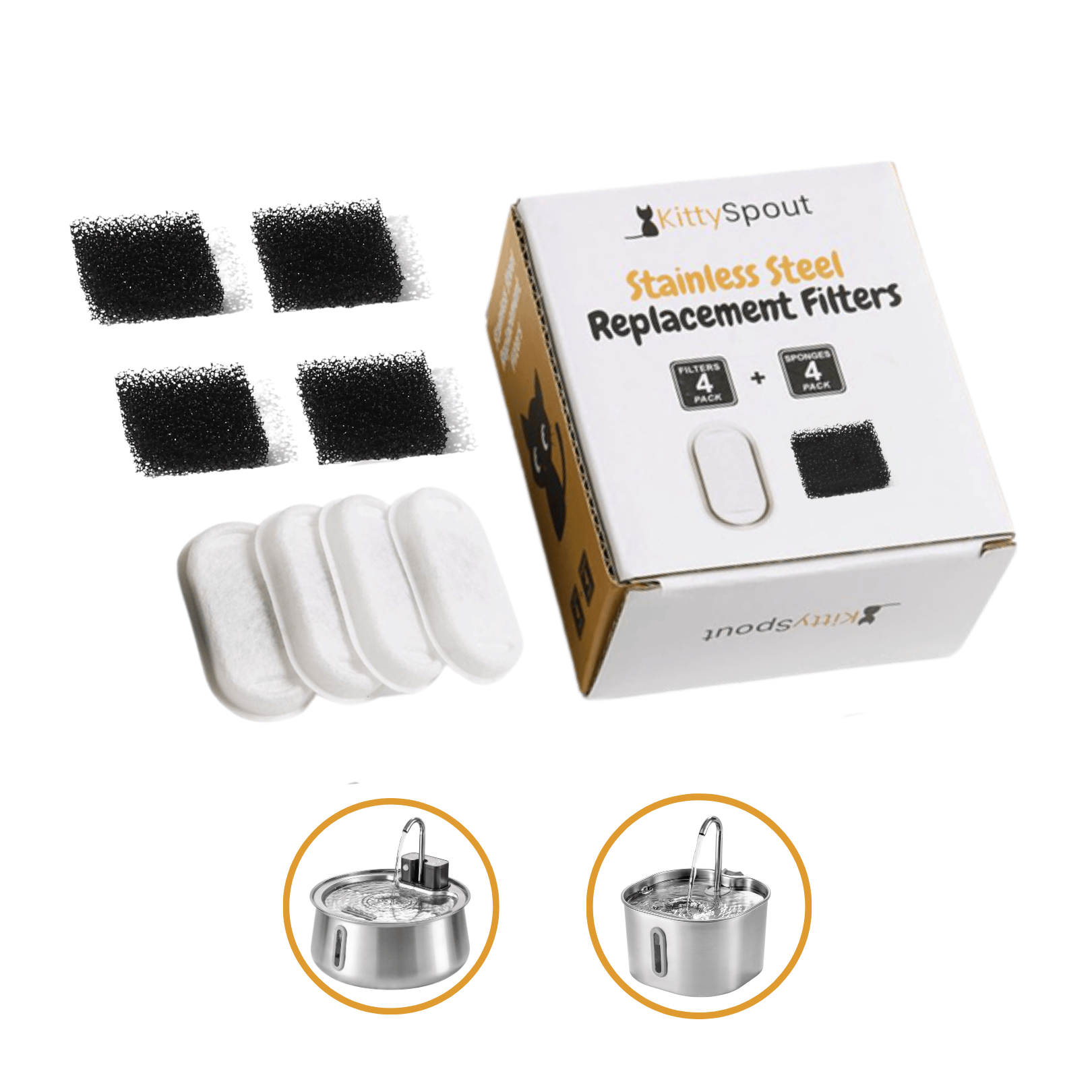 8x KittySpout™-filter - 8 månaders leverans
