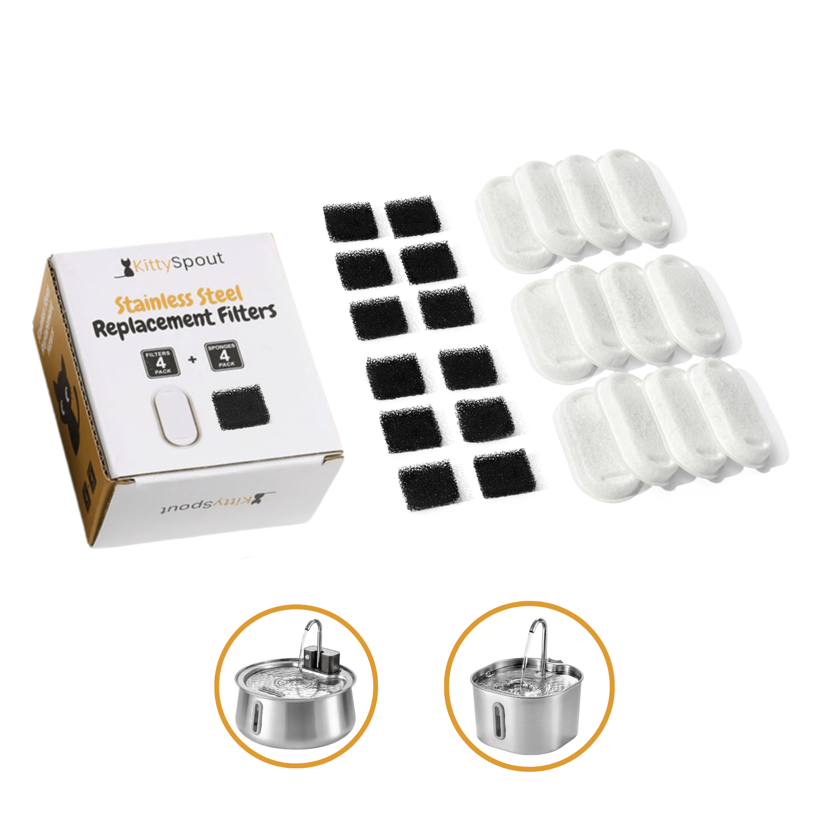 8x KittySpout™-filter - 8 månaders leverans